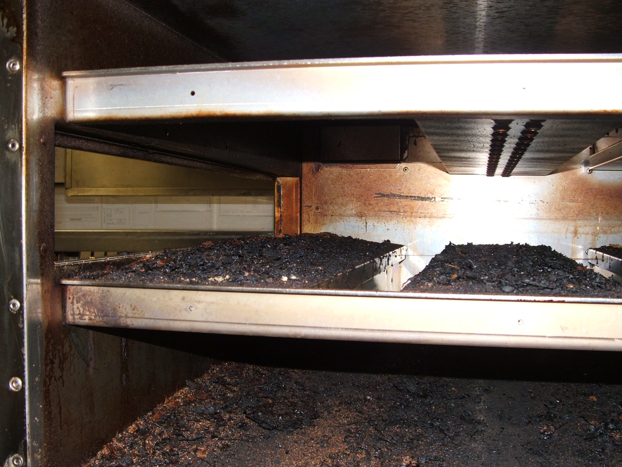 Services Pizza oven cleaning, from nasty dirty, to shiney clean